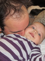 Daddy Making Greta Laugh